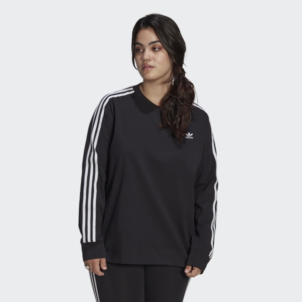 Sort Adicolor Classics Long Sleeve Plus Size trøje
