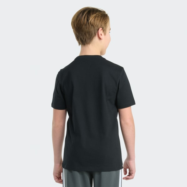 Black Short Sleeve Baseball Dirt Tee
