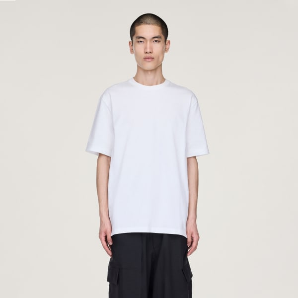 White Y-3 Short Sleeve Tee