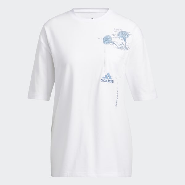 Blanco Polo Floral Pocket DI084