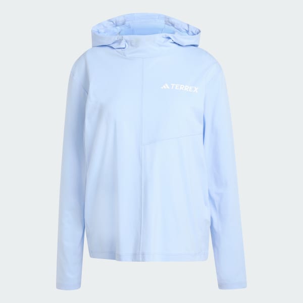 Blue Terrex Multi Climacool Hooded Long Sleeve Top