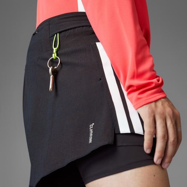 adidas Adizero Running 2-in-1 Shorts mit Taschen für Sportgele