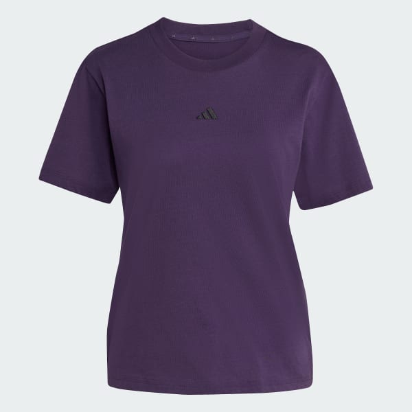 Morado Camiseta Essentials Logo Pequeño Algodón