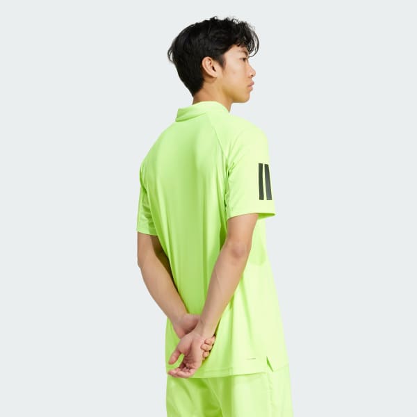 Green Club Tennis 3-Stripes Polo Shirt