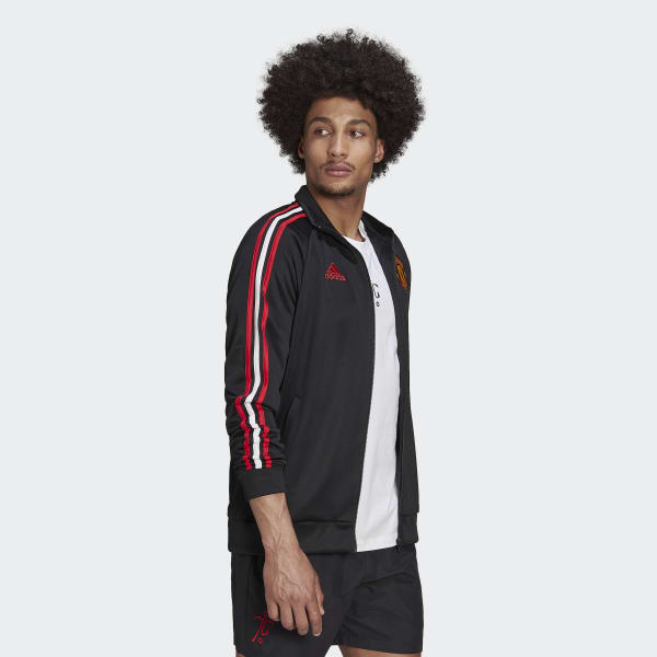 Preto Casaco de Treino 3-Stripes do Manchester United