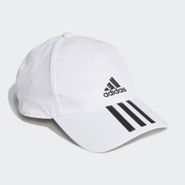 White AEROREADY 3-Stripes Baseball Cap
