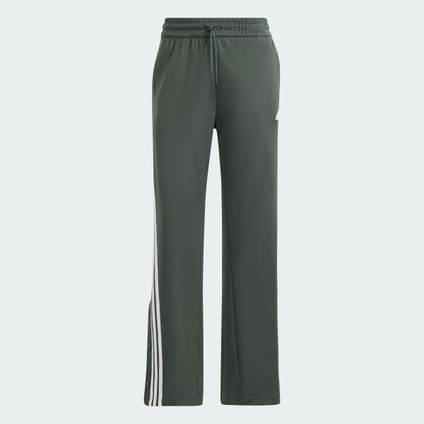 Adidas Originals Adicolor Three Stripe Logo Straight Fit Track Pants In  Black for Women