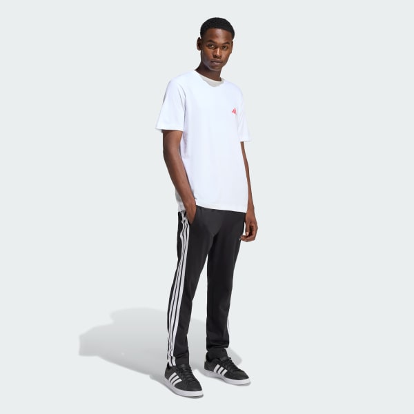 White I LIKE THE STRIPES GRAPHIC T-SHIRT