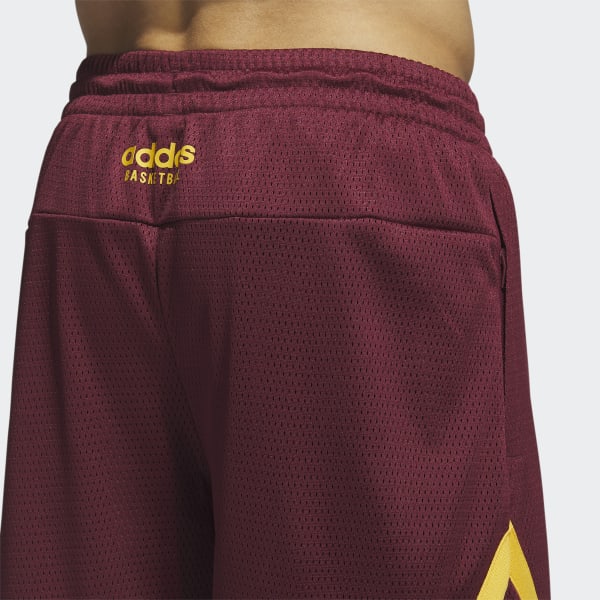 Burgundy adidas shorts online