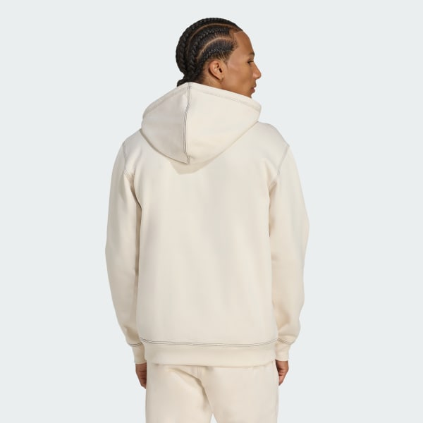 Putih Hoodie Essentials Trefoil Full-Zip