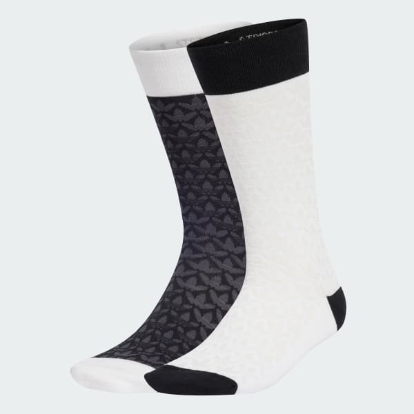 Negro Calcetines Clásicos Monogram 2 Pares