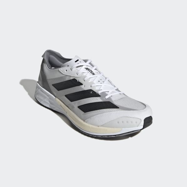White Adizero Adios 7 Shoes