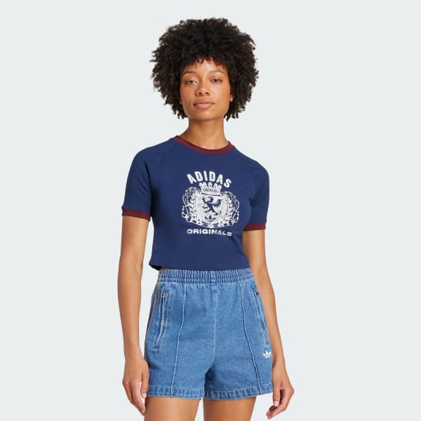 Bleu T-shirt Graphic Crest Baby