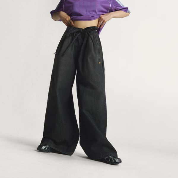 zwart DENIM TRAININGSBROEK