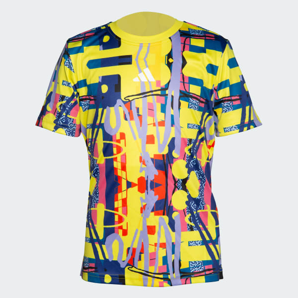 Green Placement Print Tee Kids