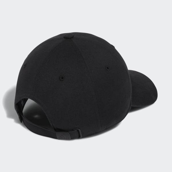 Black Cotton Front Crestable Hat