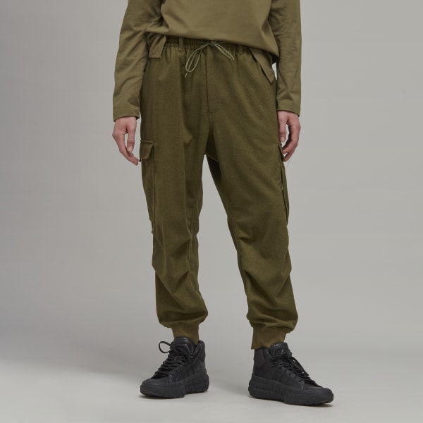 Verde Classic Wool Flannel Cargo Pants DI301
