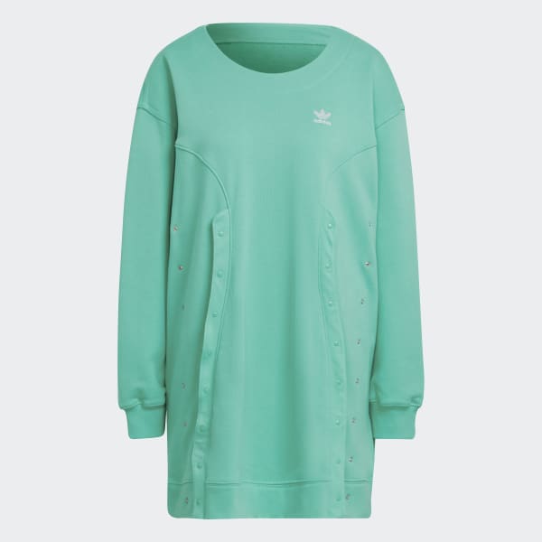 Yeşil Always Original Sweatshirt Elbise I7277