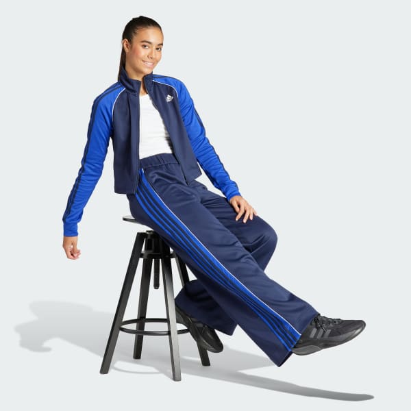 Adidas tracksuit blå online