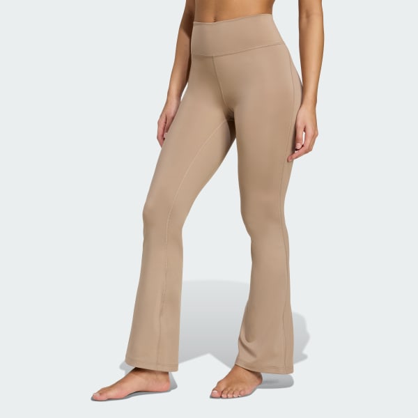 Brown All Me Essentials Flare Leggings