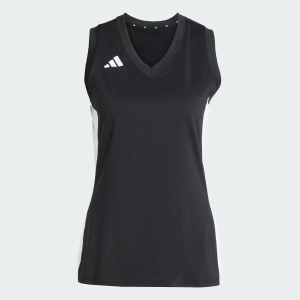 Black Quickset Sleeveless Volleyball Jersey