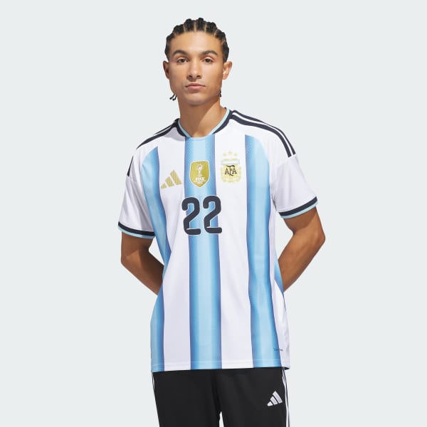 White Argentina 26 Home Martinez Authentic Jersey