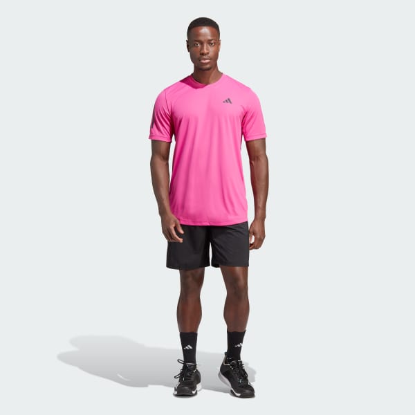 Schwarz Club 3-Streifen Tennis Shorts
