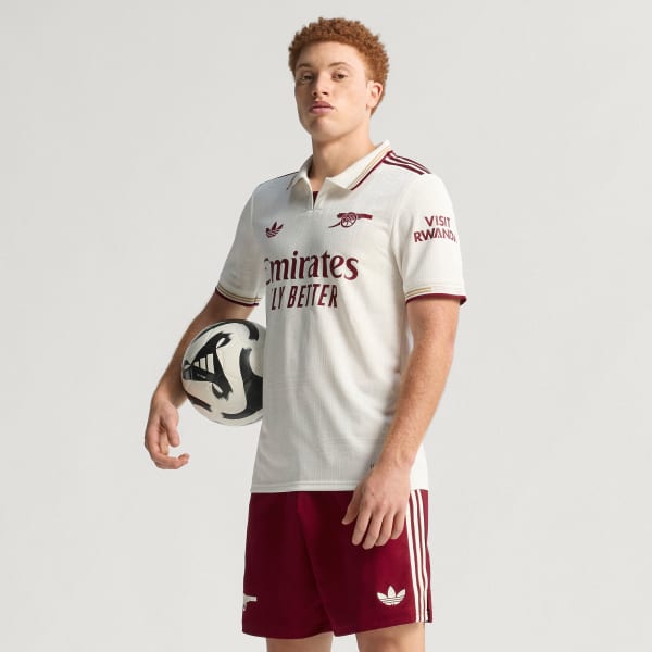 Blanc Maillot Third Arsenal 25/26 Authentique