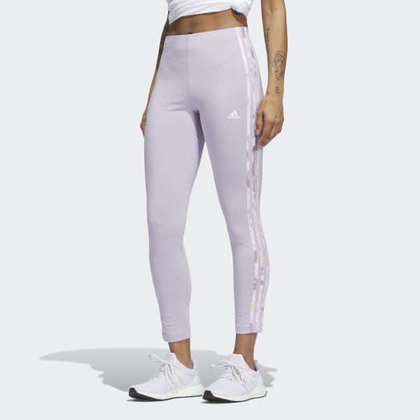 adidas Essentials 3-Stripes High-Waisted Single Jersey Leggings - Purple |  Women's Lifestyle | adidas US