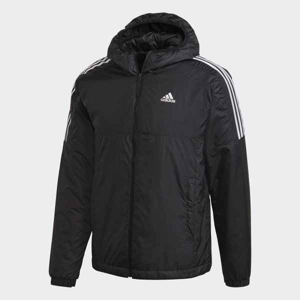 adidas Essentials Insulated Hooded jakke Sort | adidas Denmark