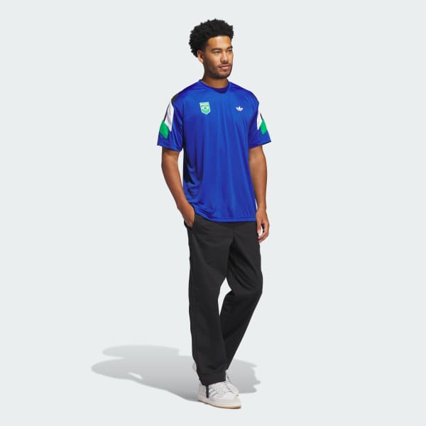 สีน้ำเงิน เสื้อฟุตบอล Brasil Power of Three