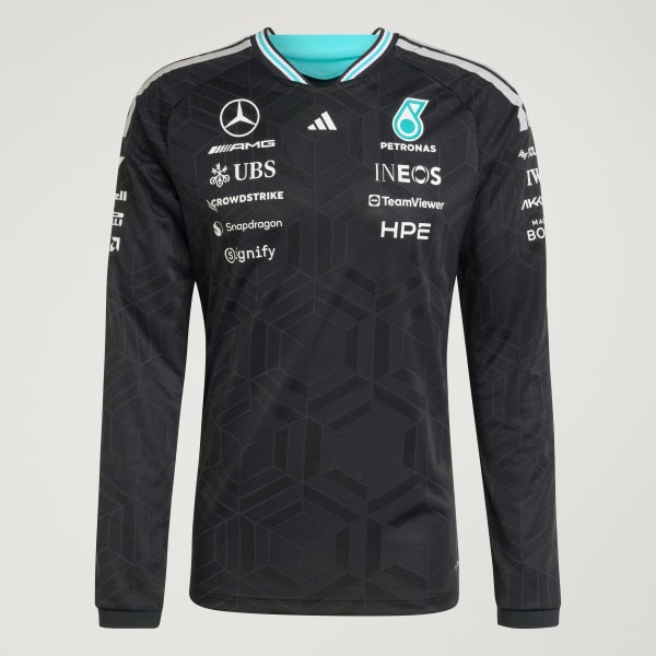 cerná DRES MERCEDES - AMG PETRONAS FORMULA 1 TEAM DRIVER AUTHENTIC LONGSLEEVE