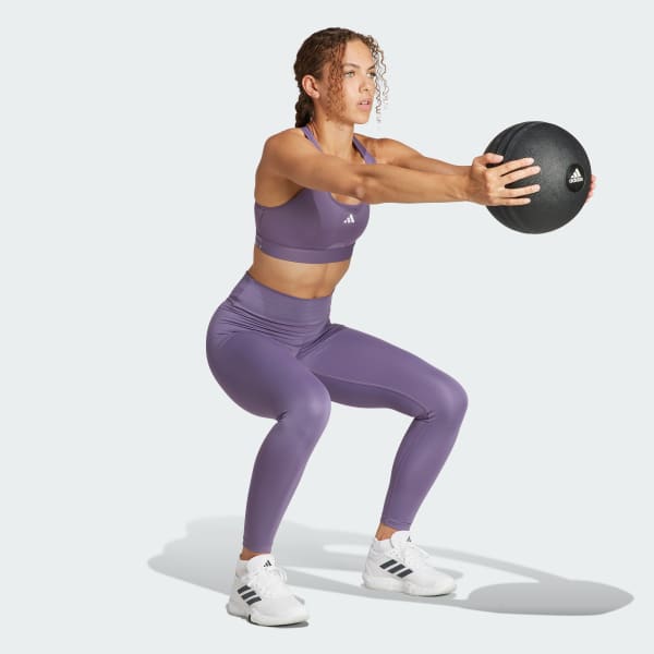 Violeta Mallas de Entrenamiento Essentials 7/8 Corte Alto