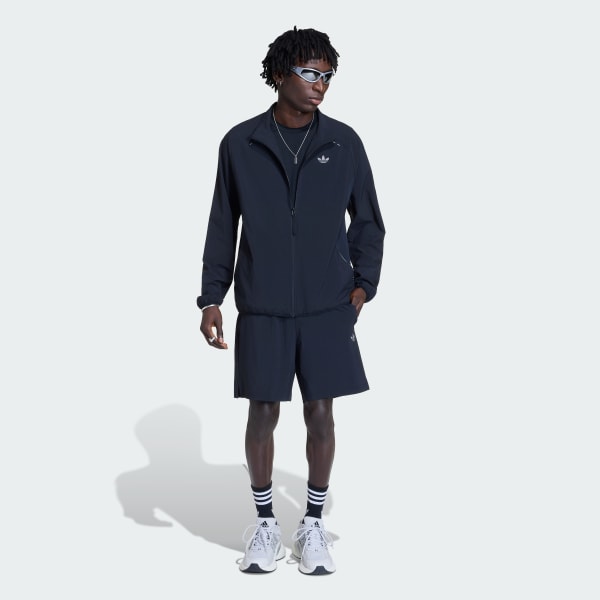 Nero SHORT TECH TREFOIL ESSENTIALS POLIESTERE