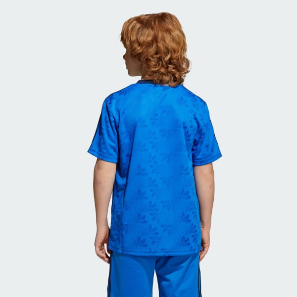 Azul Playera de fútbol para niños
