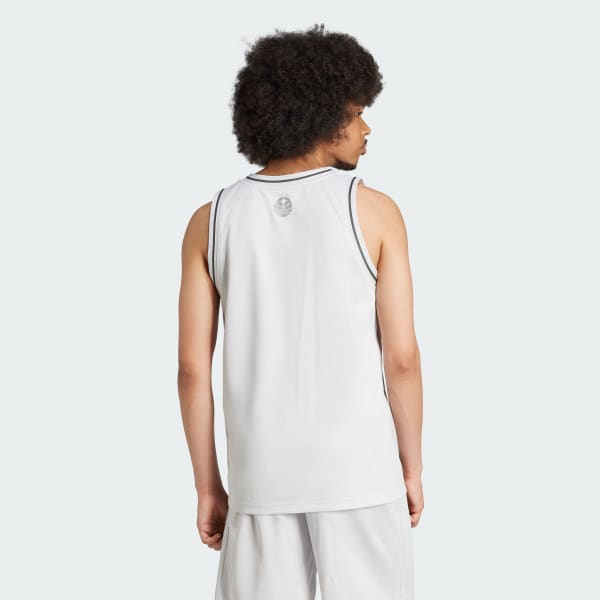Szary Paris Basketball Home Jersey