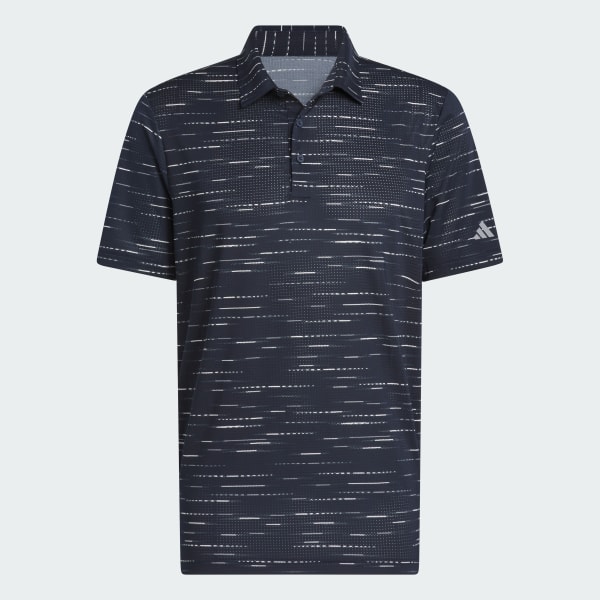 adidas Ultimate365 Mesh Glimmer Print Polo Shirt - Blue
