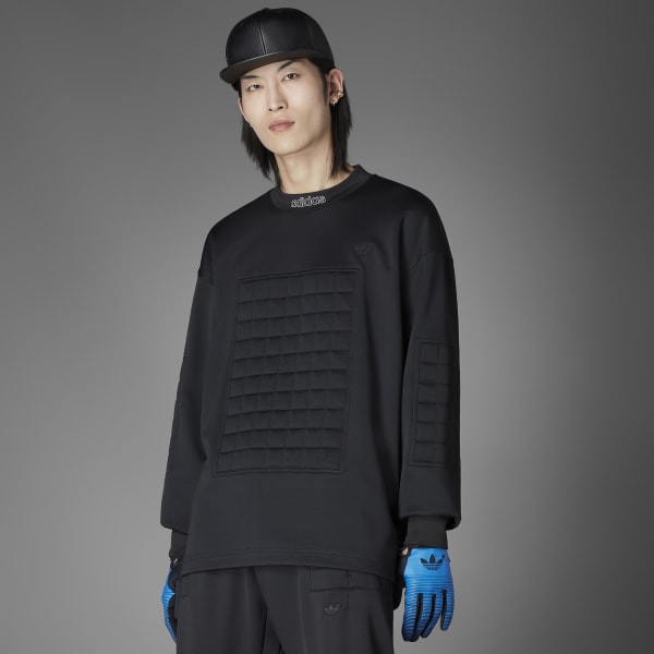 Noir Sweat-shirt ras-du-cou Blue Version C-62 H1503