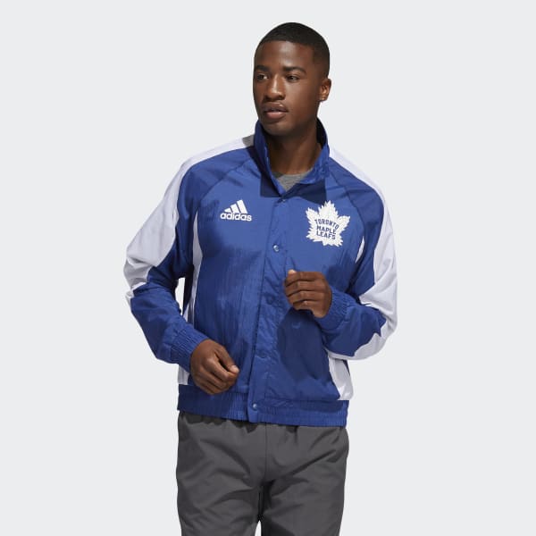 Men's Toronto Maple Leafs adidas Blue Lifestyle Full-Zip - Track