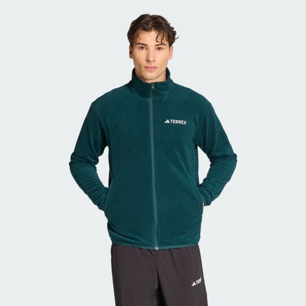 adidas Multi Essentials Full-Zip Fleece Jacket - Green | adidas