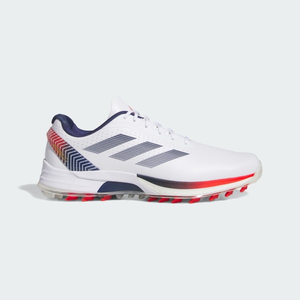 さわ adidas Adizero ZG Spikeless Golf Shoes - White | Free