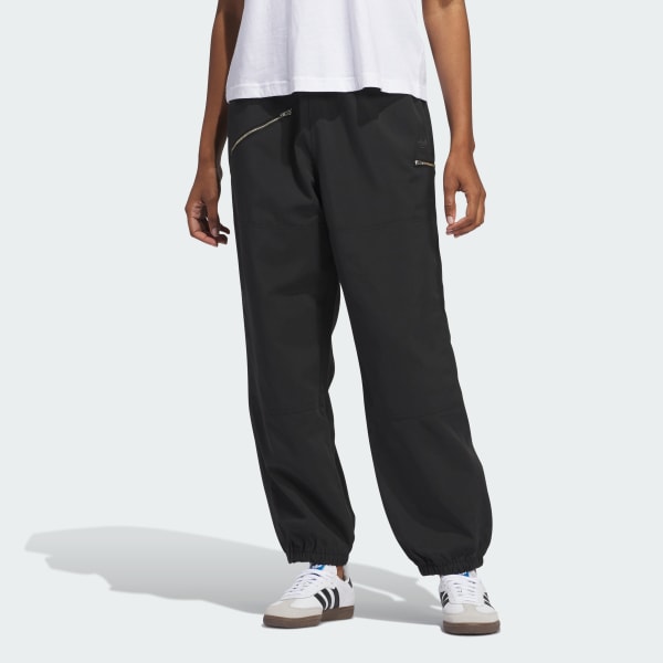 Black Shmoofoil Nylon Canvas Pant