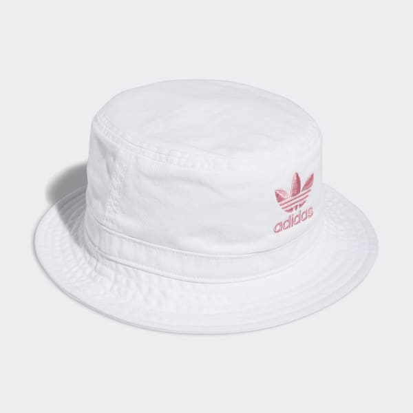 adidas Washed Bucket Hat - White | US