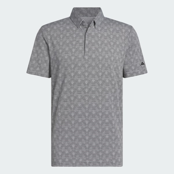 Grigio Polo Go-To Printed Stripe