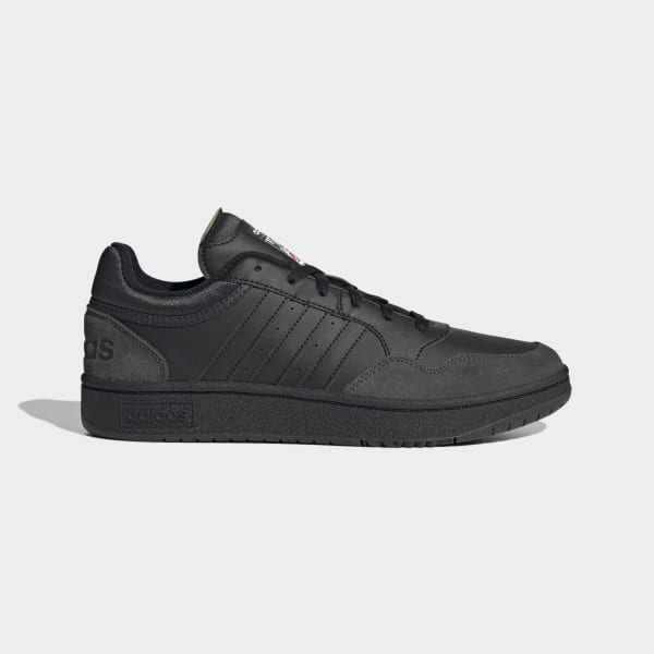 Black Hoops 3.0 Lifestyle Basketball Low Classic Vintage Shoes
