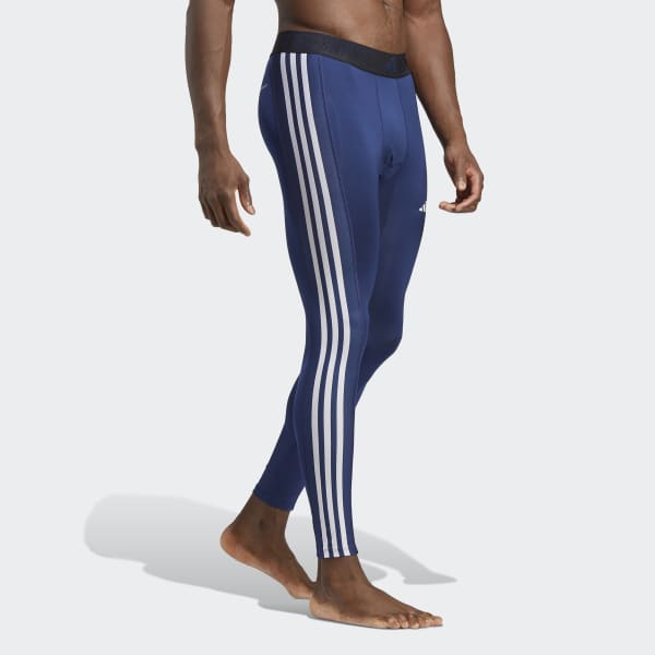 Blu Tight lunghi Techfit 3-Stripes Training