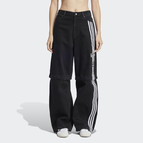 ★adidas★ Adibreak Denim Two-in-One Track Jacket Black CLOTHING - Adibreak Denim Two-In-One Track Top - Black