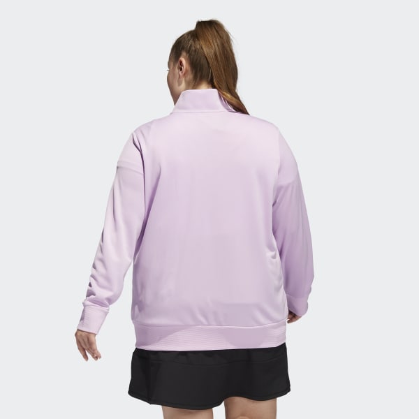 Purple Textured Full-Zip Jacket (Plus Size) DJ520
