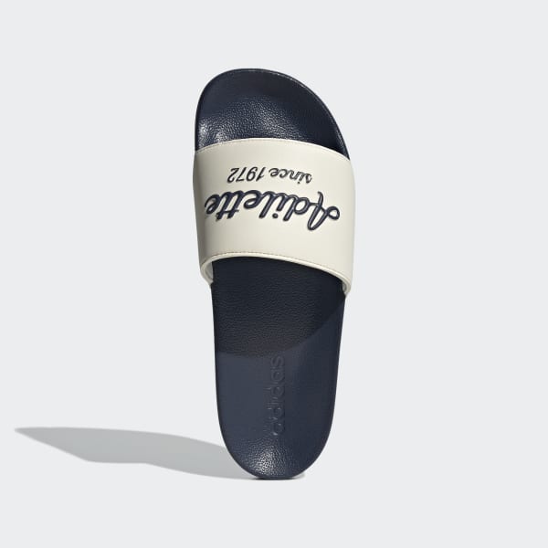Bialy adilette Shower Slides