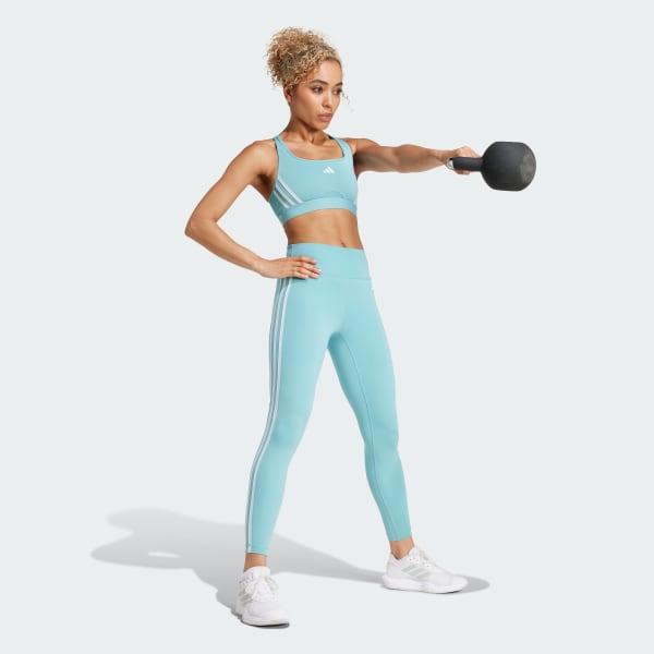 Turkis Train Essentials 3-Stripes High-Waisted 7/8 leggings